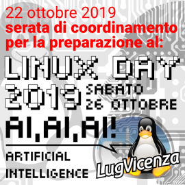22 ottobre 2019 – Free Evening… preparazione al Linux Day 2019!